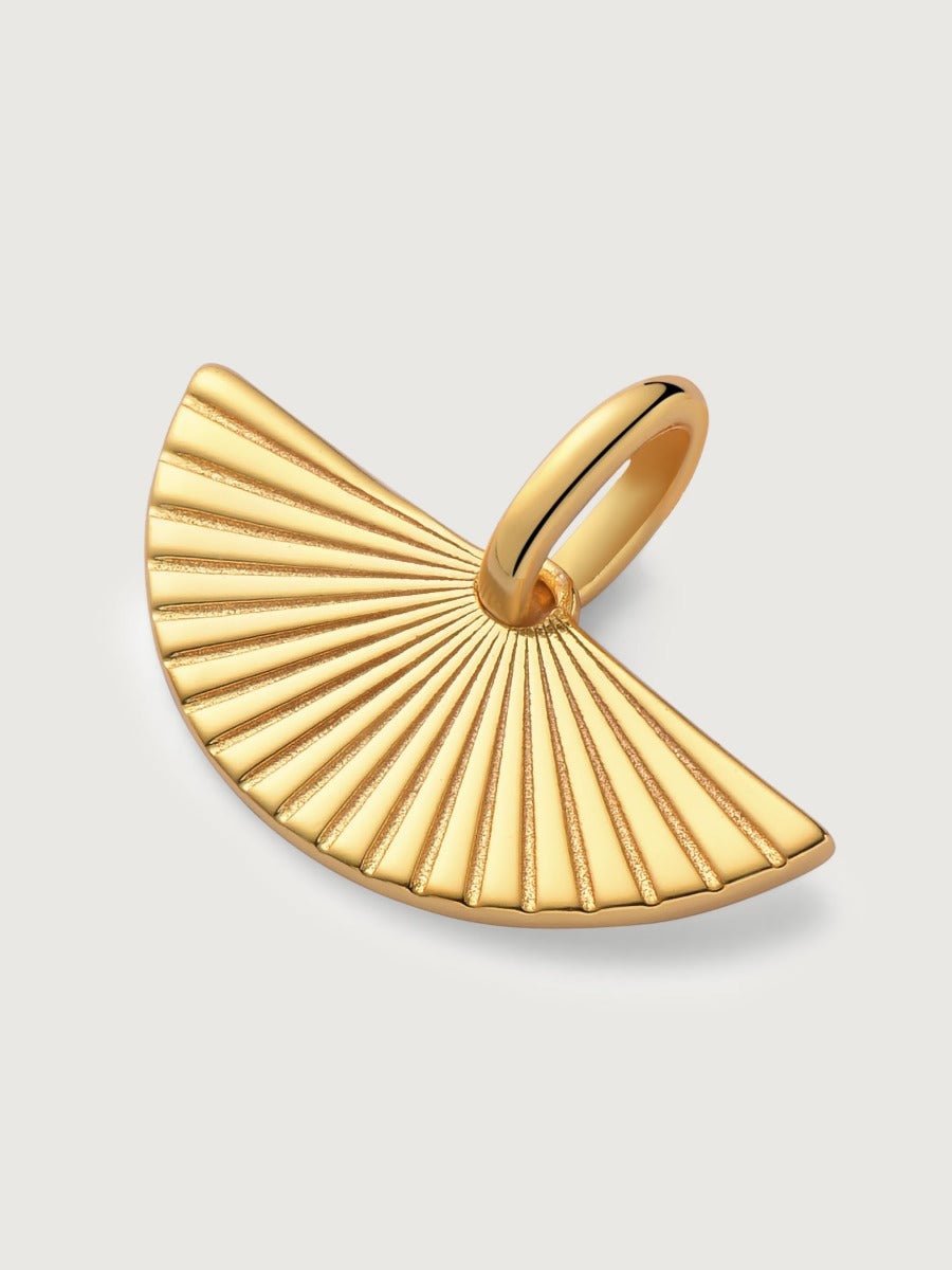 Pandantiv cu Lantisor din Argint Luminous Rays Auriu