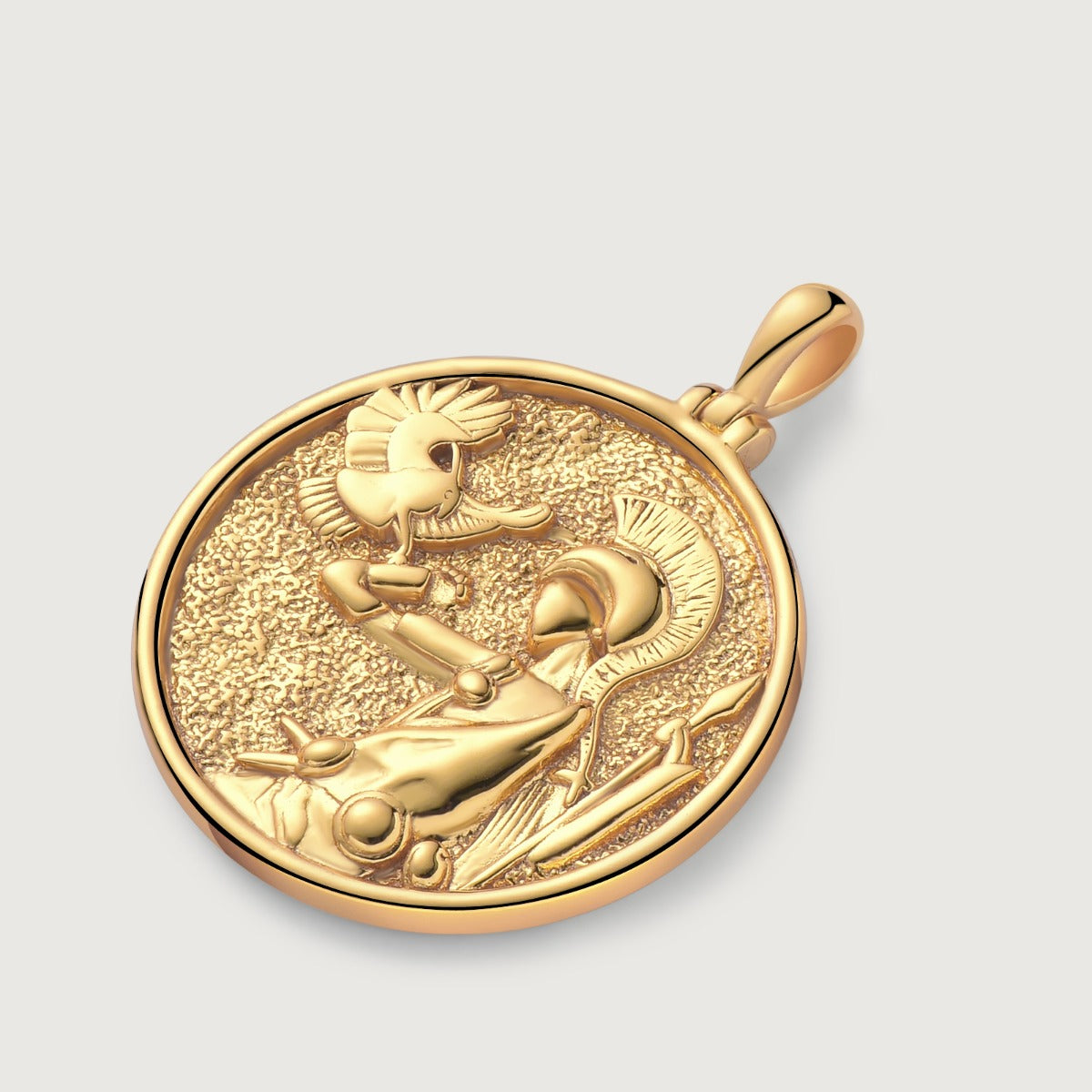 Pandantiv cu Lantisor din Argint The Royal Huntress Auriu