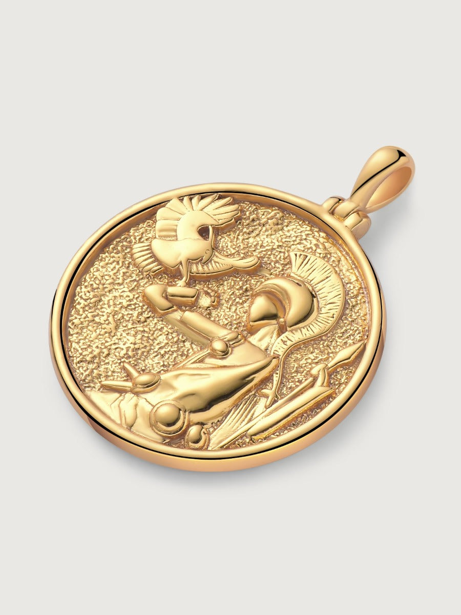 Pandantiv cu Lantisor din Argint The Royal Huntress Auriu