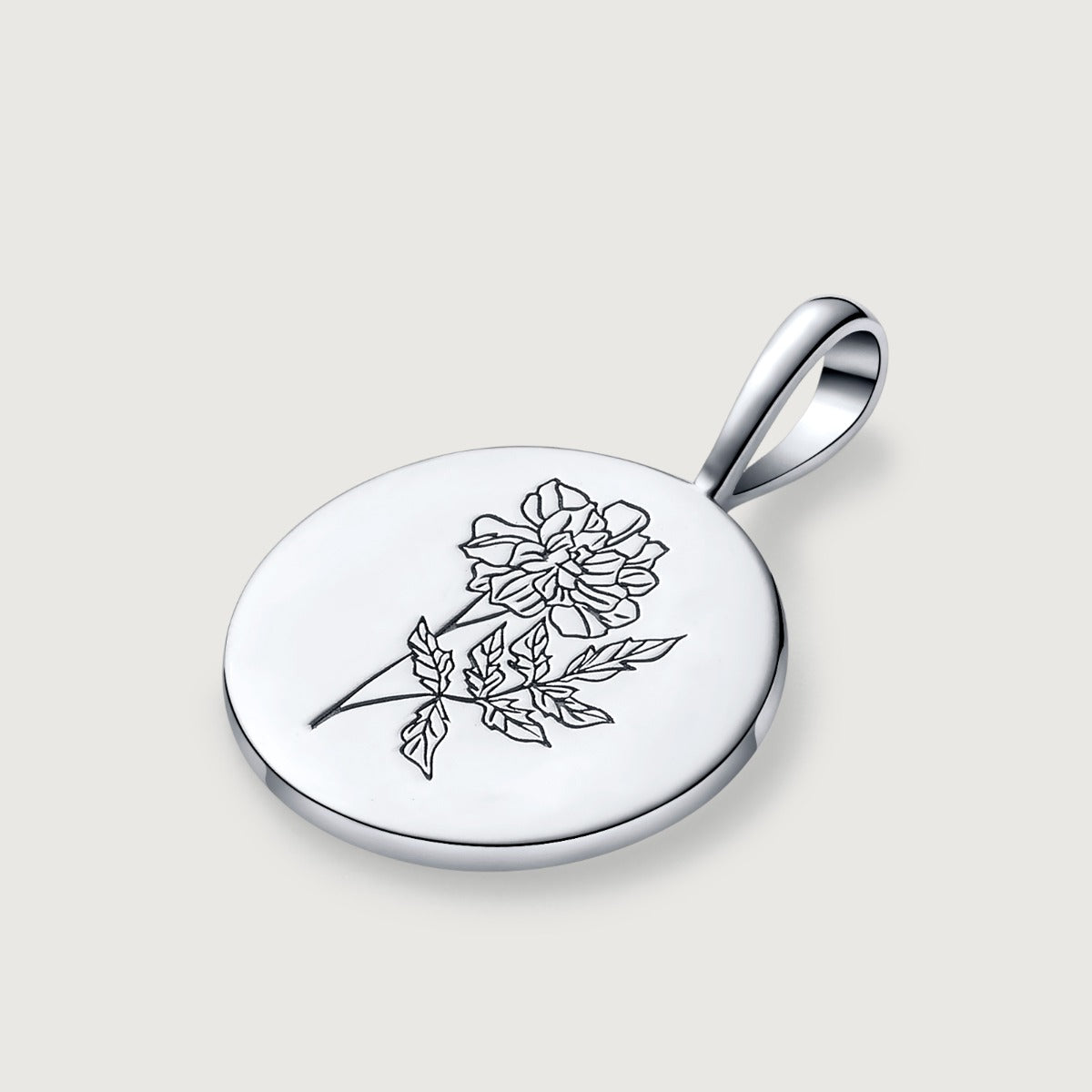 Colier din Argint Birthflower Bloom Silver - October Marigold