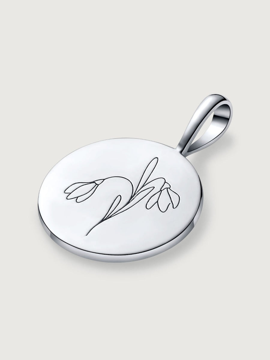 Pandantiv din Argint Birthflower Bloom Silver - January Snowdrop