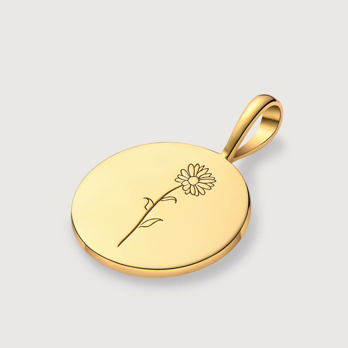 Colier din Argint Birthflower Bloom Gold - April Daisy