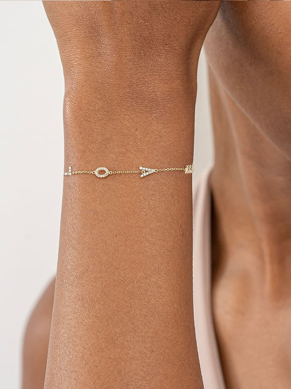 Bratara din Argint Gold Whispers of Love