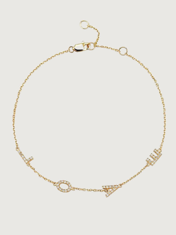 Bratara din Argint Gold Whispers of Love