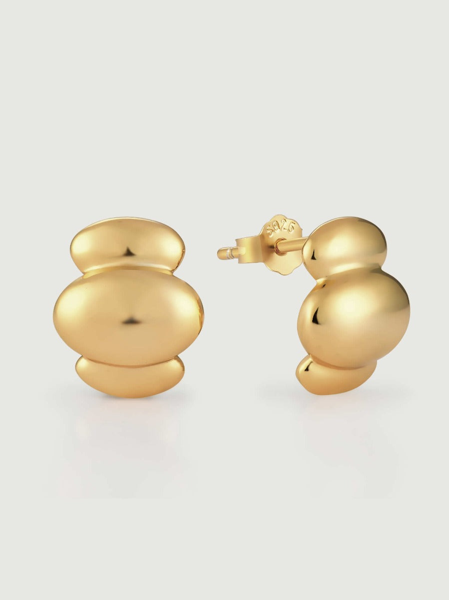 Cercei din Argint Gold Bold Glow