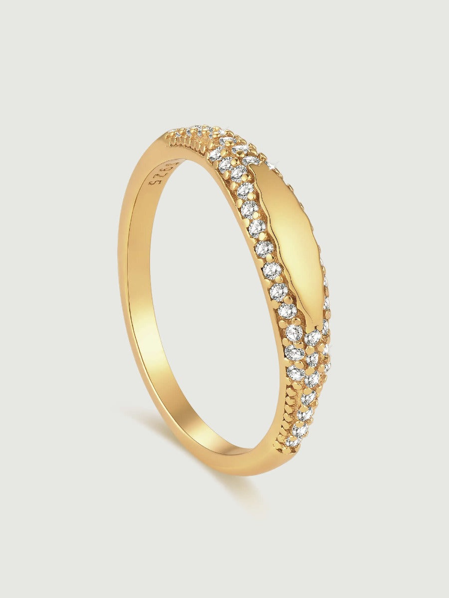 Inel din Argint Gold Gleam Horizon