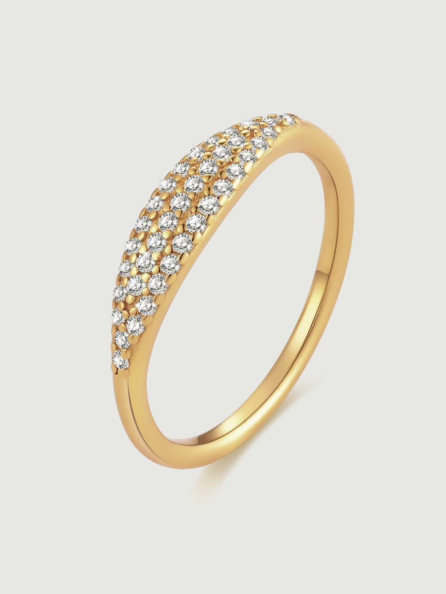 Inel din Argint Gold Lines of Light