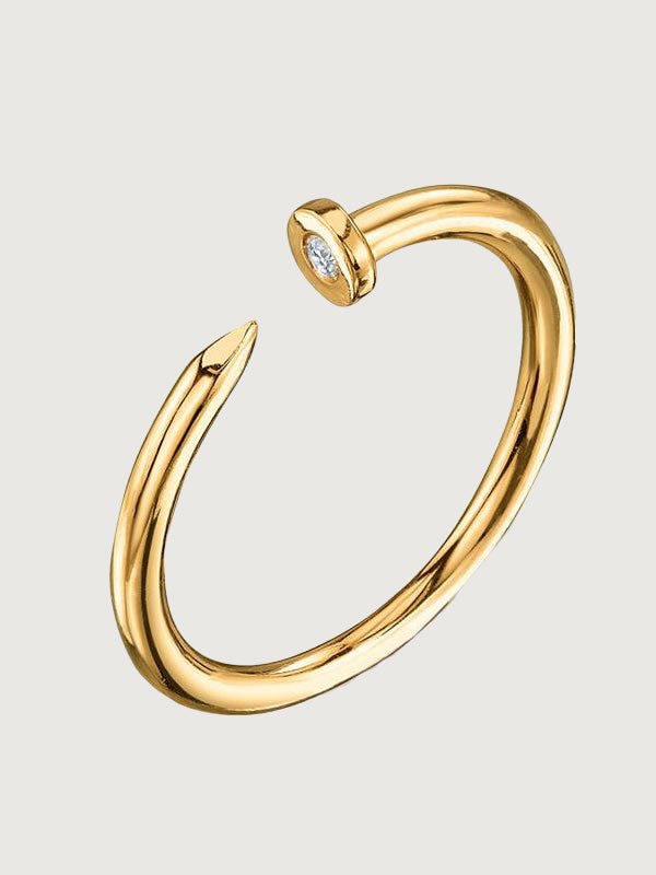 Inel din Argint Gold Twist Bold