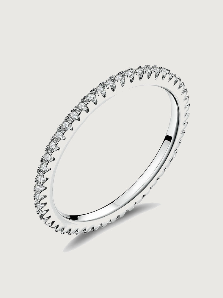 Inel din argint 925 cu zirconii tip eternity