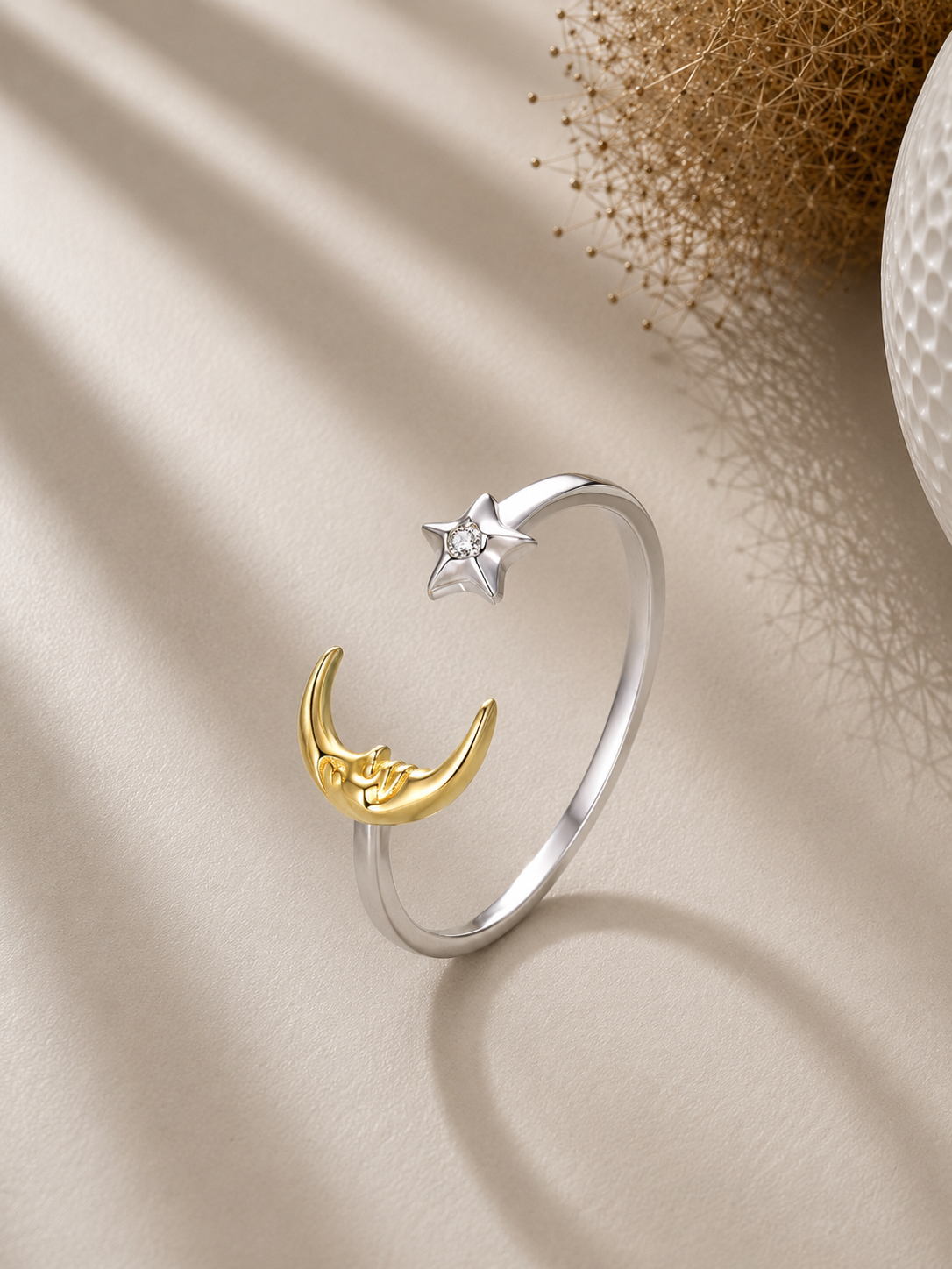 Inel din argint design celestial modern elegant