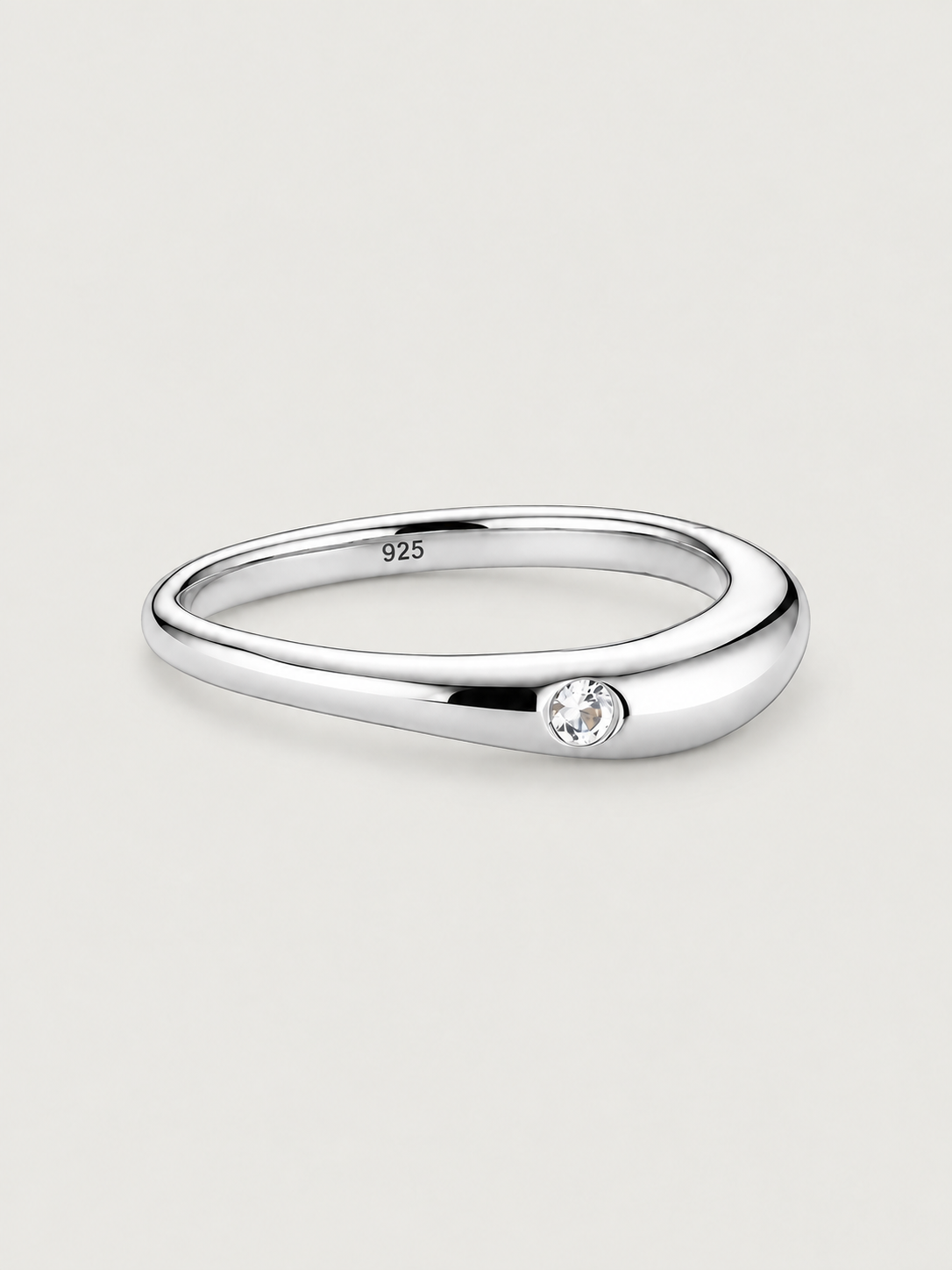 Inel din Argint cu Zirconiu 5A Pure Spark Argintiu