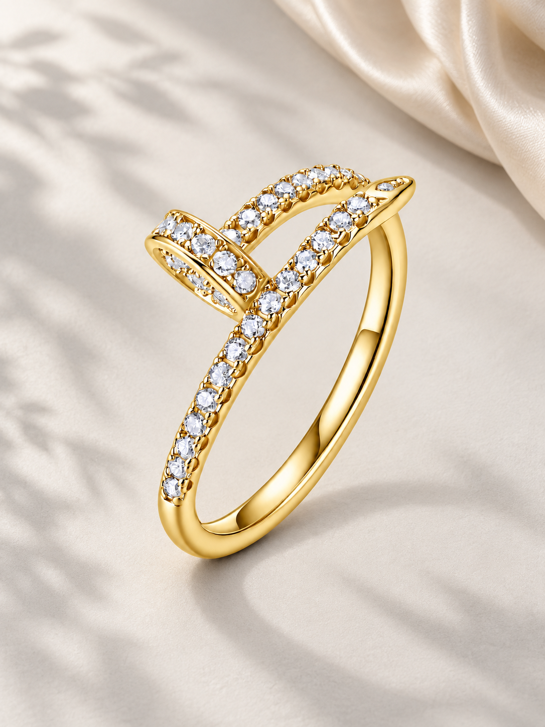 Inel Auriu cu 45 Moissanite 6A