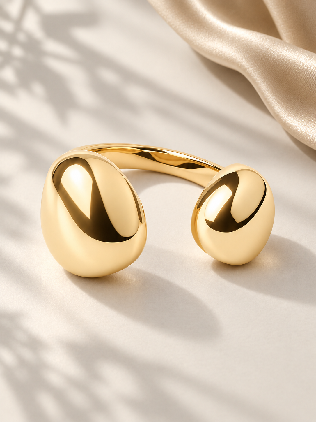Inel Auriu Fluid Embrace Modern