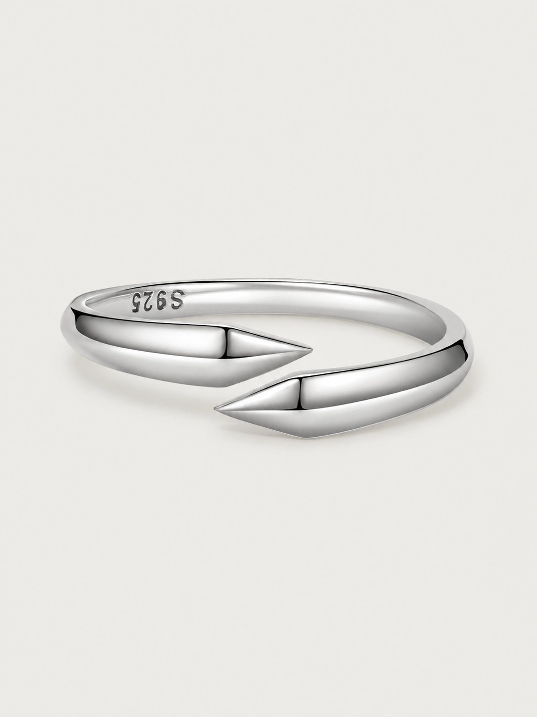 Inel din Argint Arrow Minimal cu design deschis