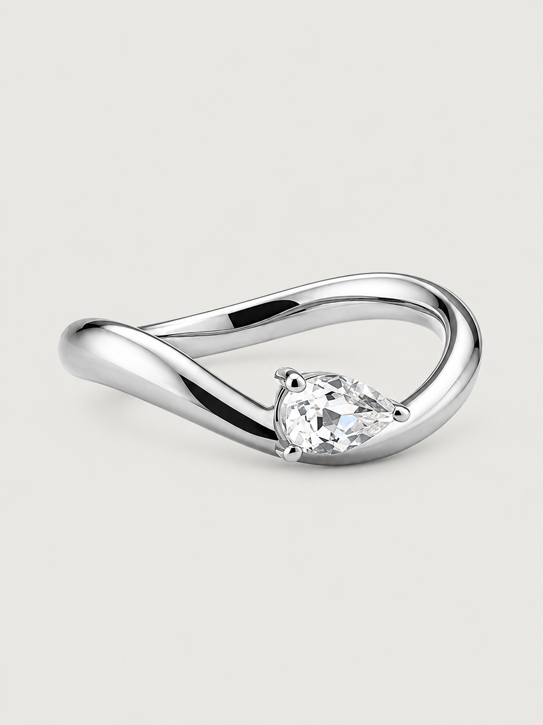Inel din Argint Flowing Drop