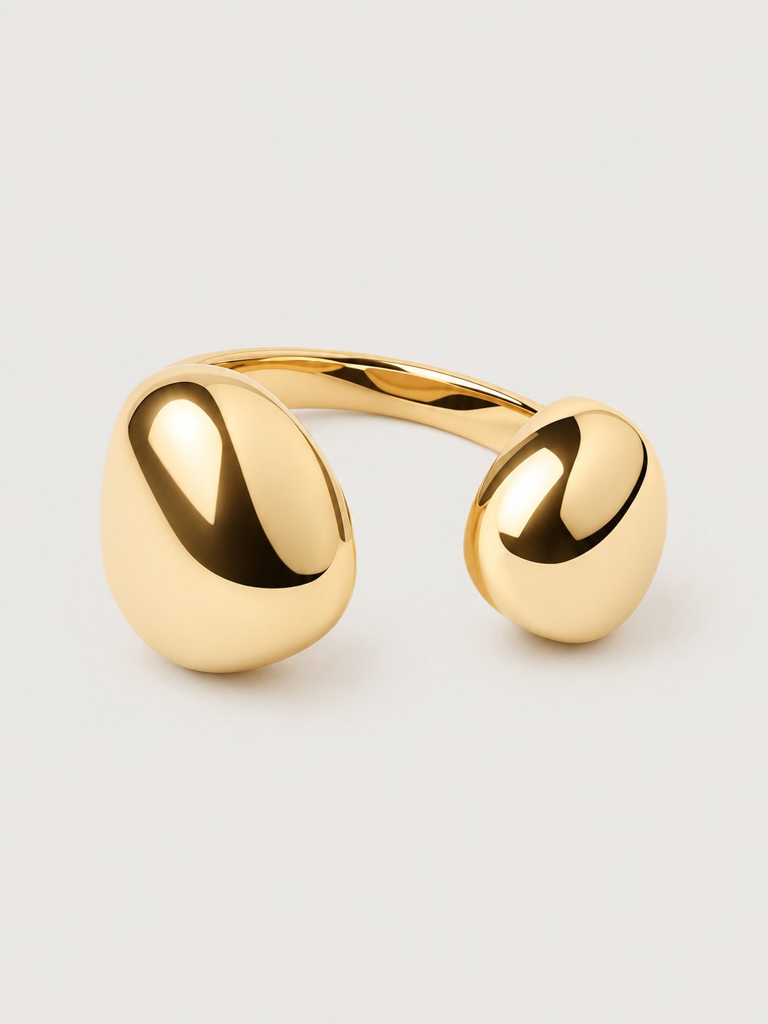 Inel din Argint Gold Fluid Embrace