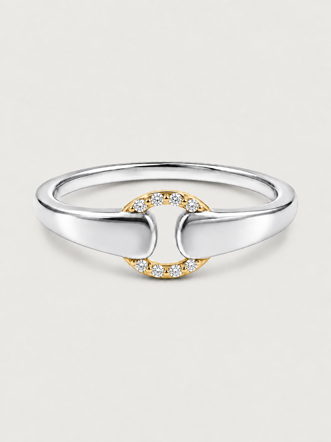 Inel din Argint Silver Circle Connection