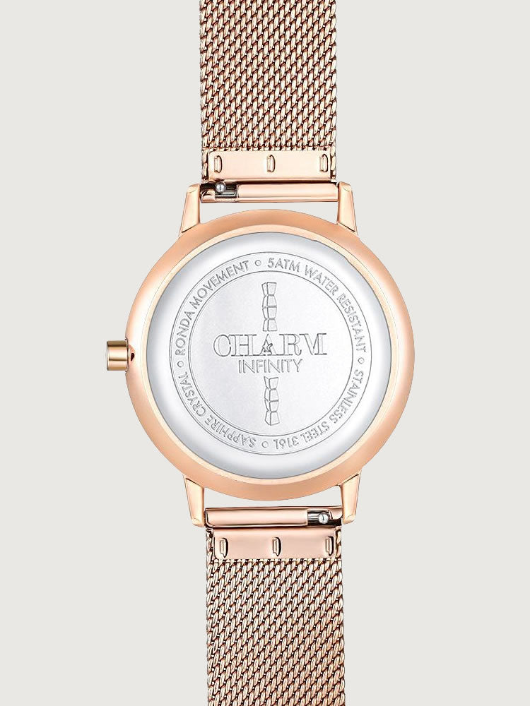 Set Cadou : Ceas Infinity Marble Florence + Curea din piele Nuderose