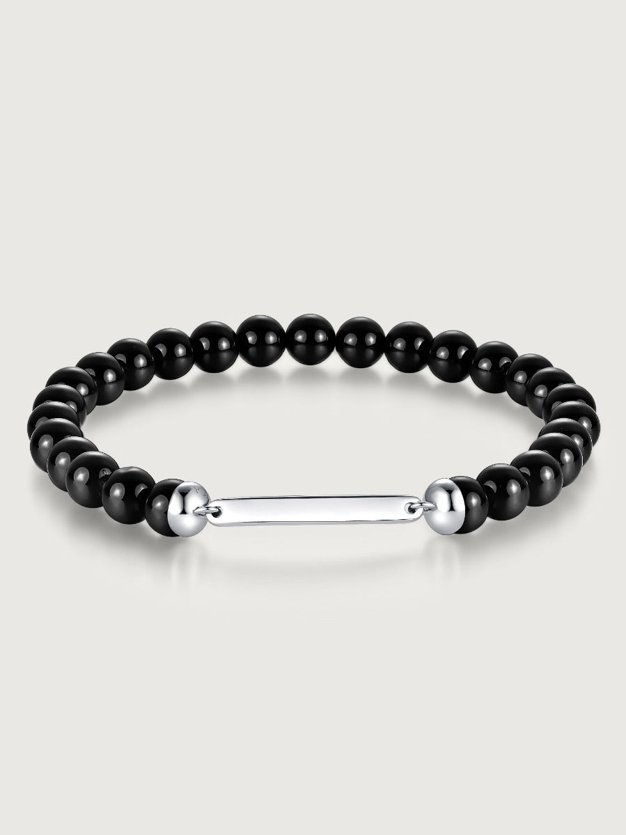 Bratara din Argint Men Black Onyx Midnight Identity