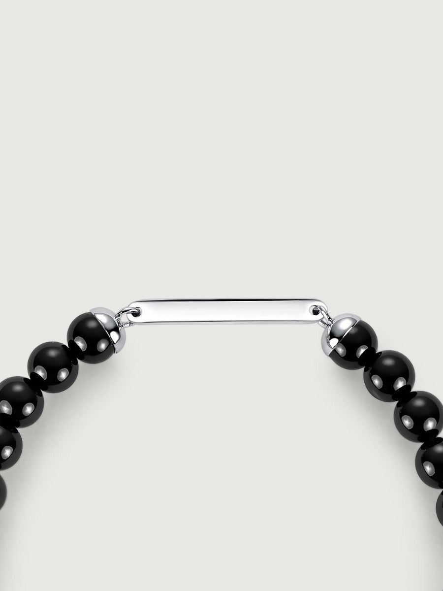 Bratara din Argint Men Black Onyx Midnight Identity