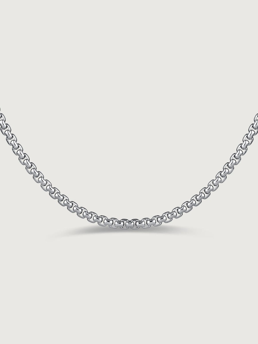 Lantisor din Argint Men Core Chain Round Box