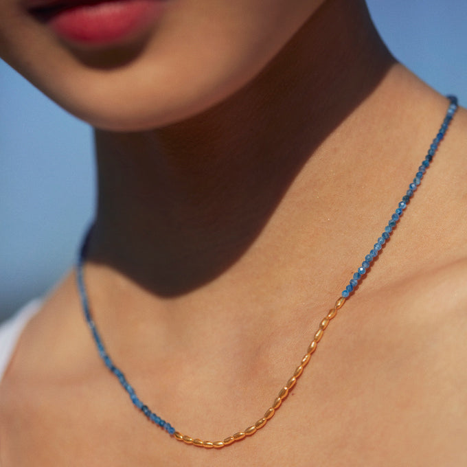 Pandantiv cu Lantisor din Argint Kyanite Albastru Harmony