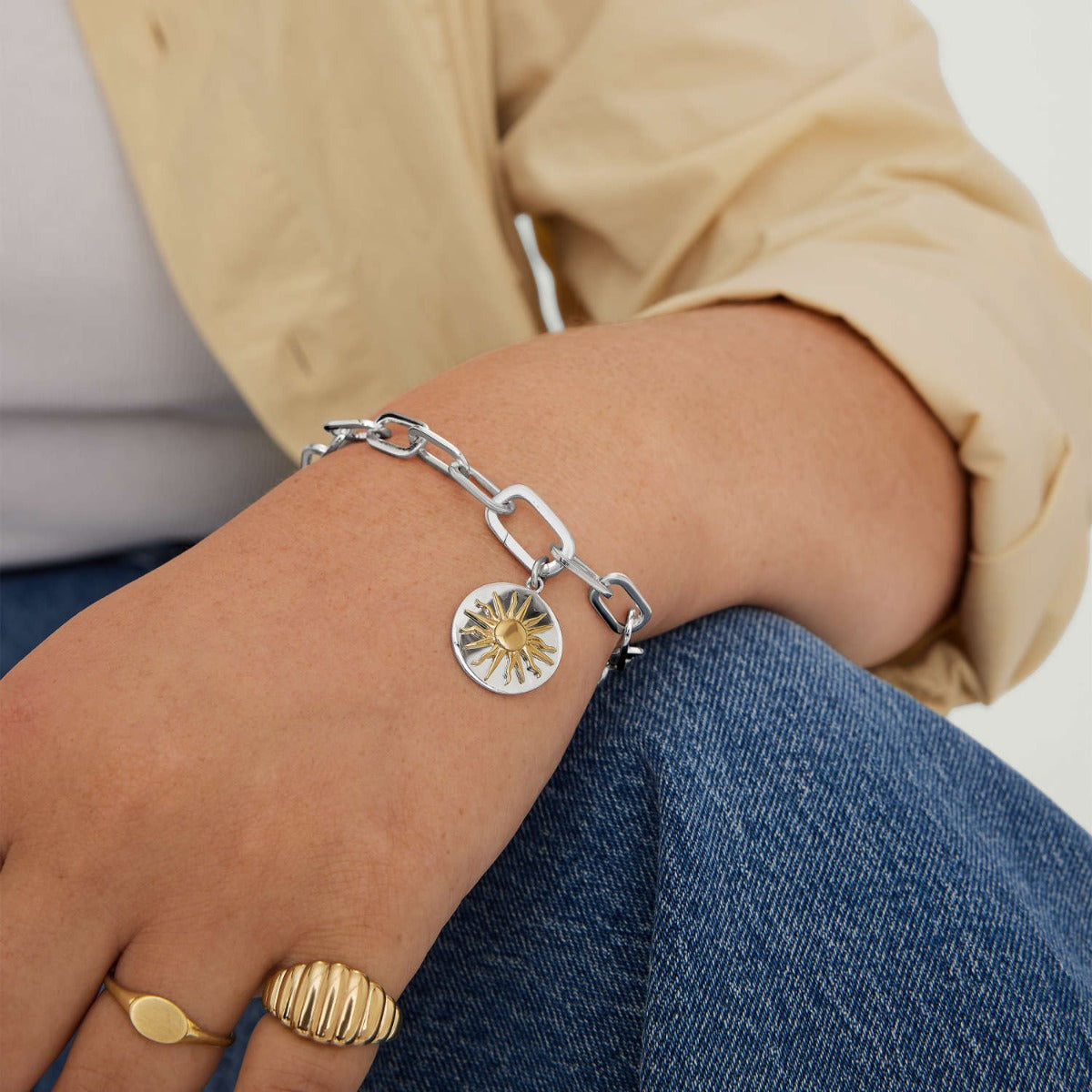 Colier din Argint Radiant Sunburst