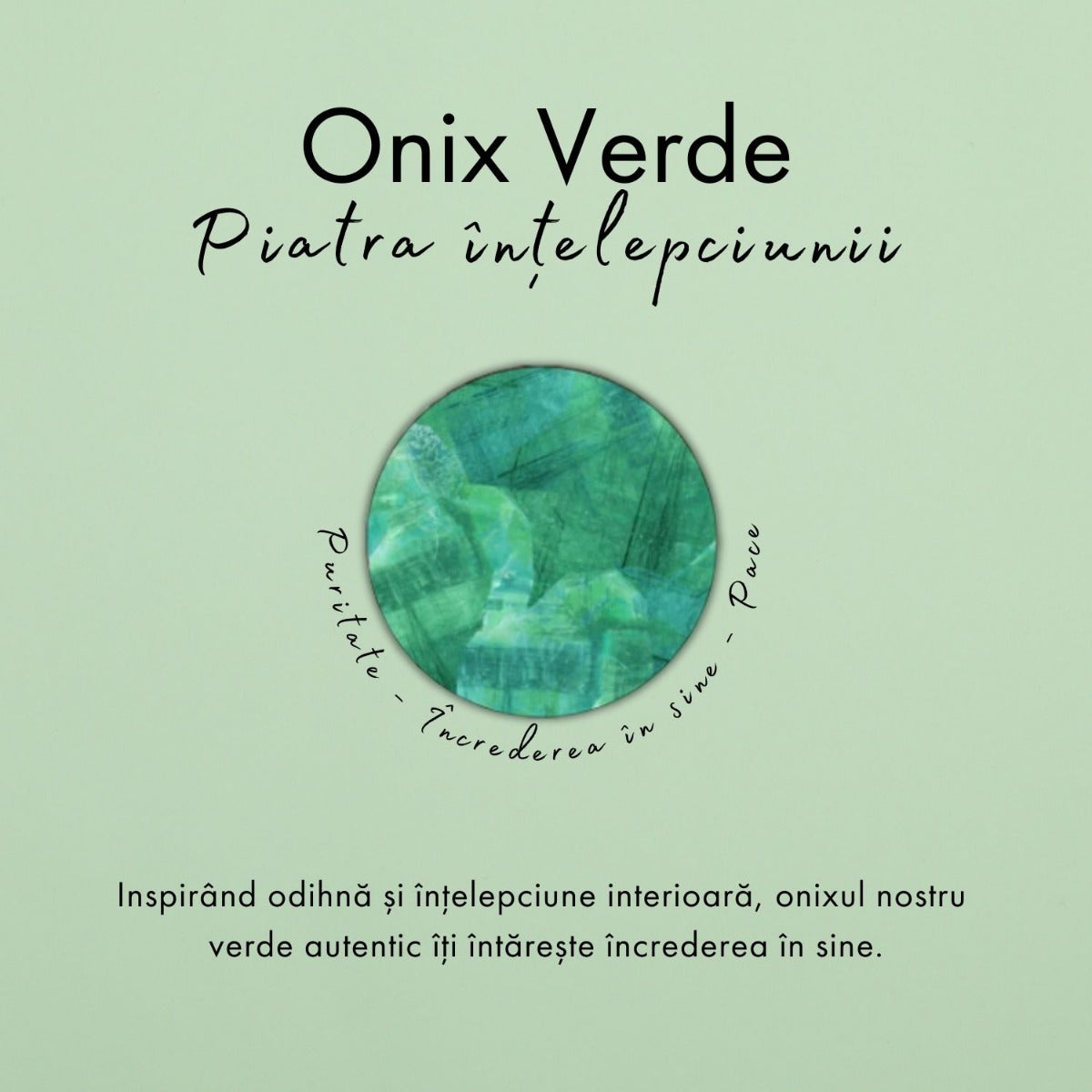 Bratara din Argint Green Onyx Serenity