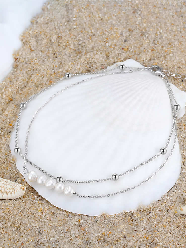 Bratara din Argint Glezna Silver Seafoam Glow