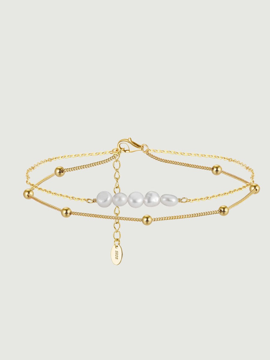 Bratara din Argint Glezna Gold Seafoam Glow