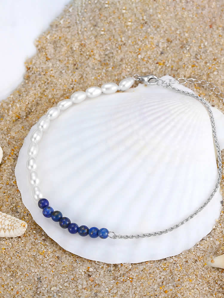 Bratara din Argint Glezna Silver Blue Harmony