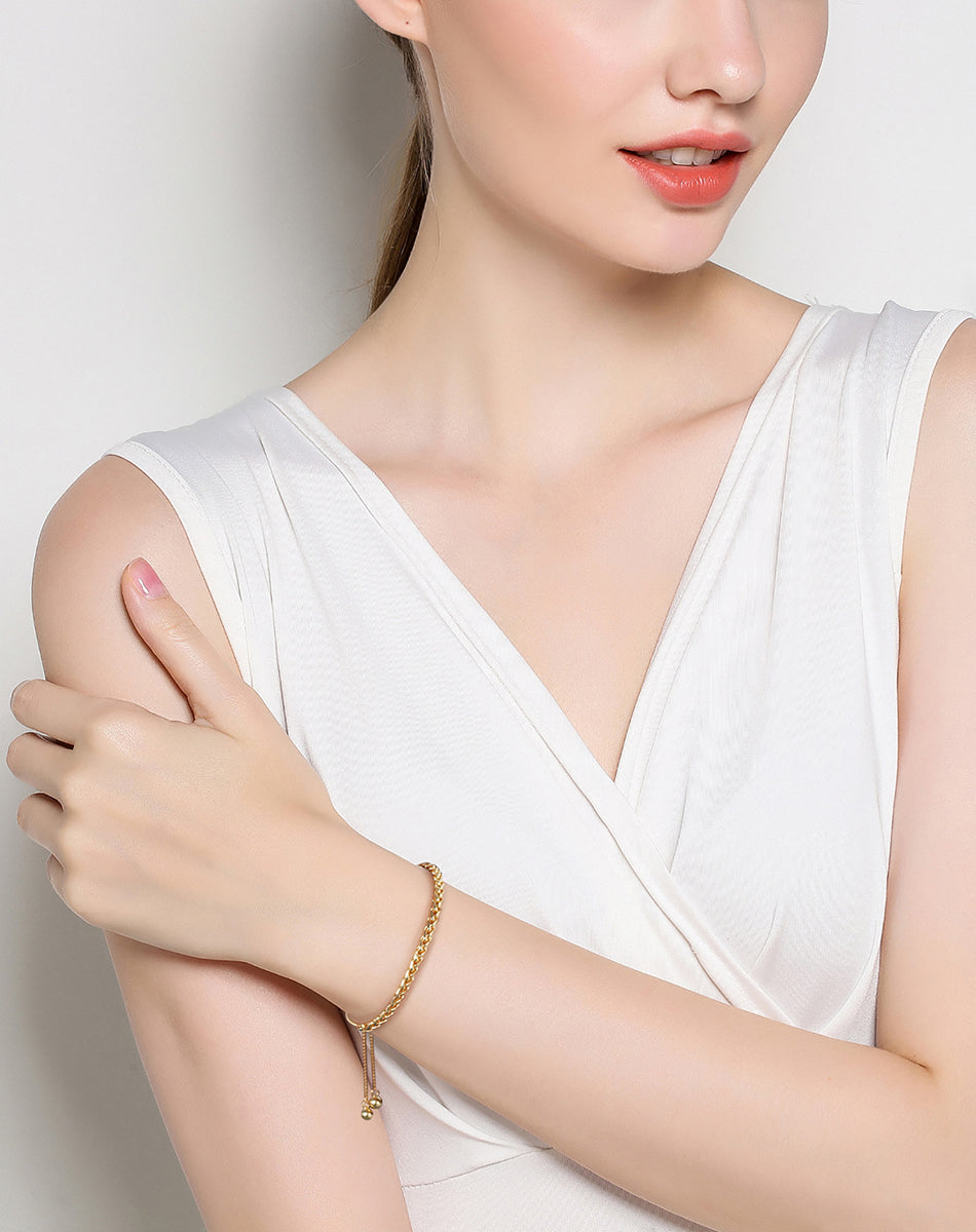 Bratara din argint Aurora Cascade Gold