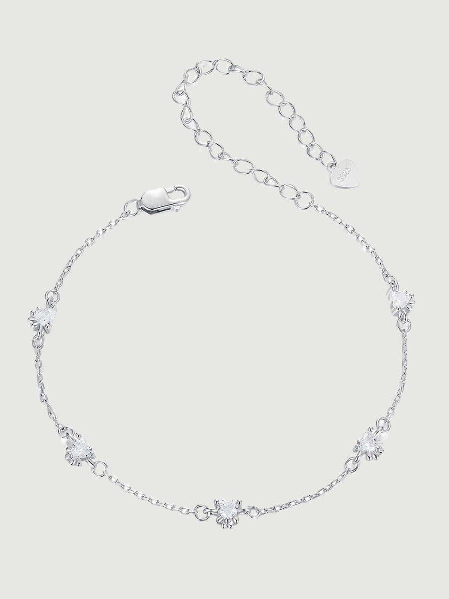 Bratara din argint Paw Print Love