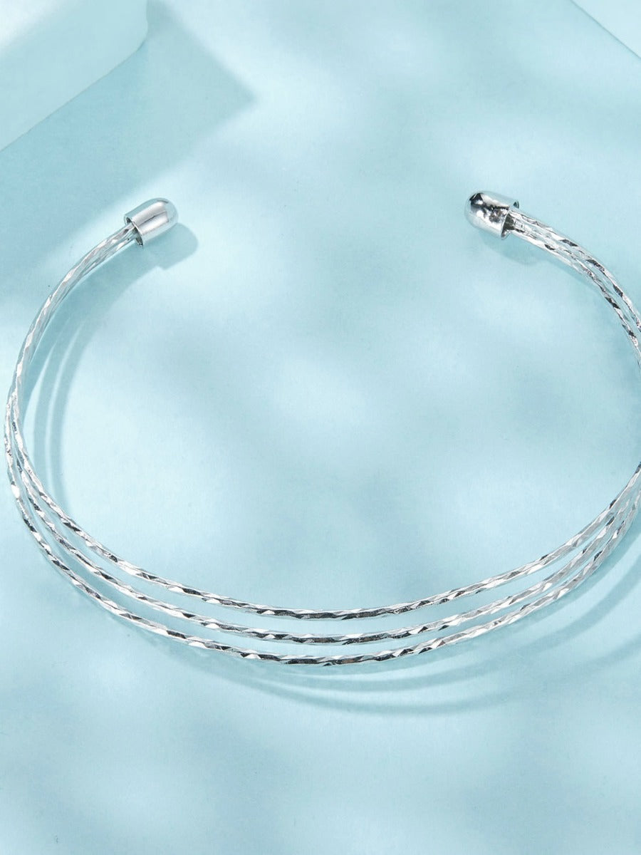 Bratara din argint Trio of Silver Whispers