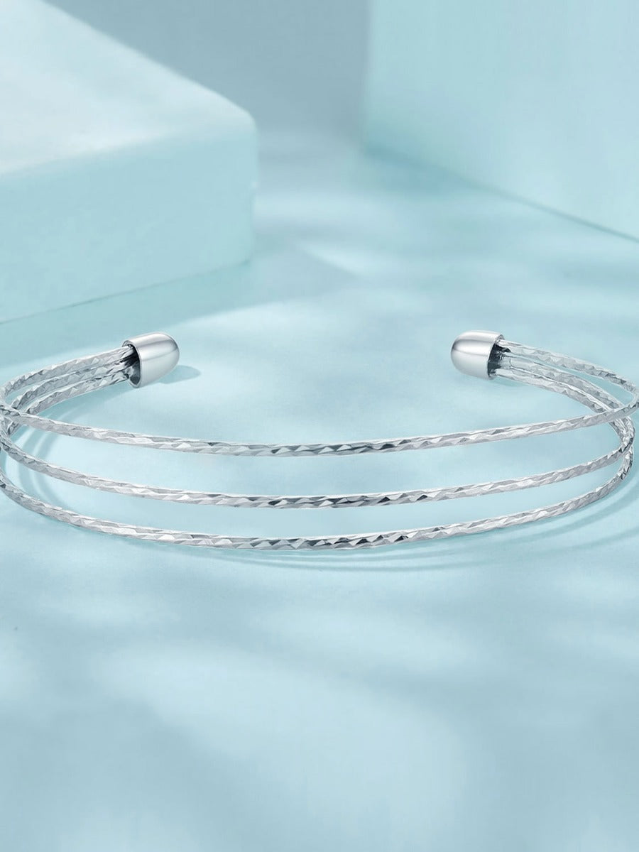 Bratara din argint Trio of Silver Whispers