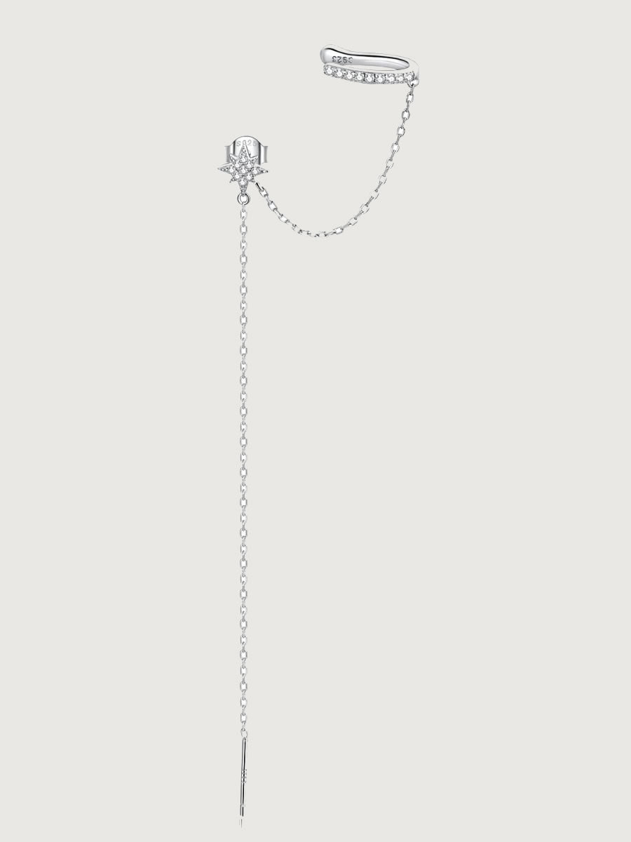 Cercei din Argint Simple Star Cuff