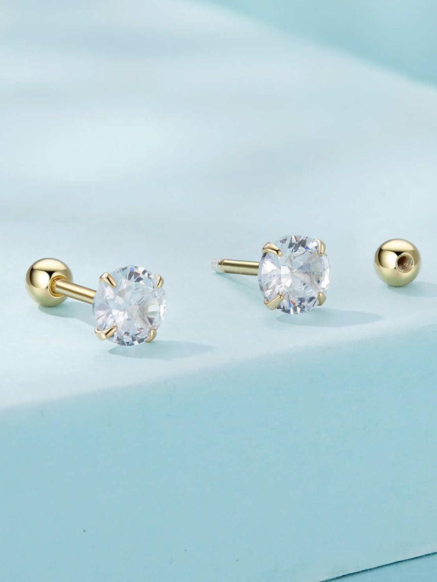 Cercei din Argint Brilliance Gold