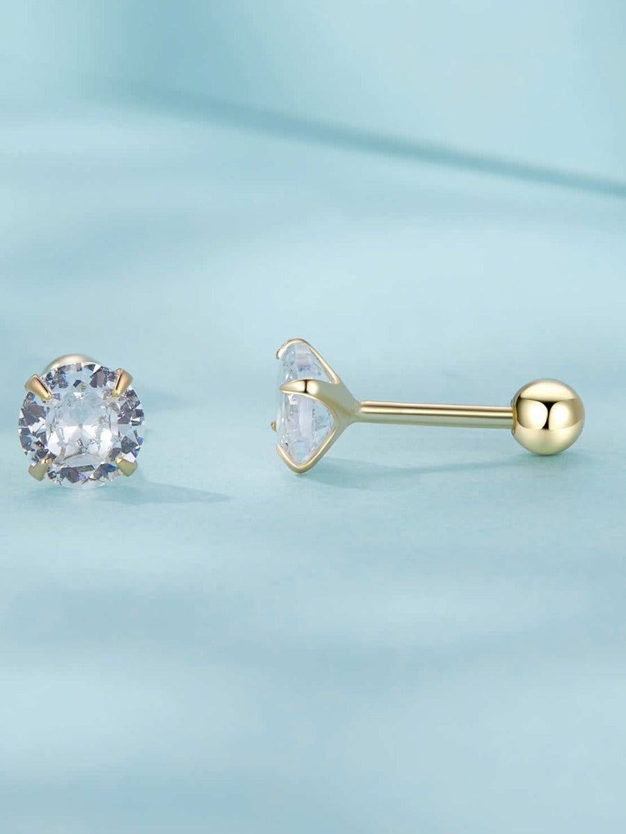 Cercei din Argint Brilliance Gold