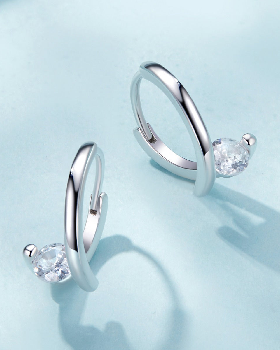 Cercei din Argint Radiant Elegance