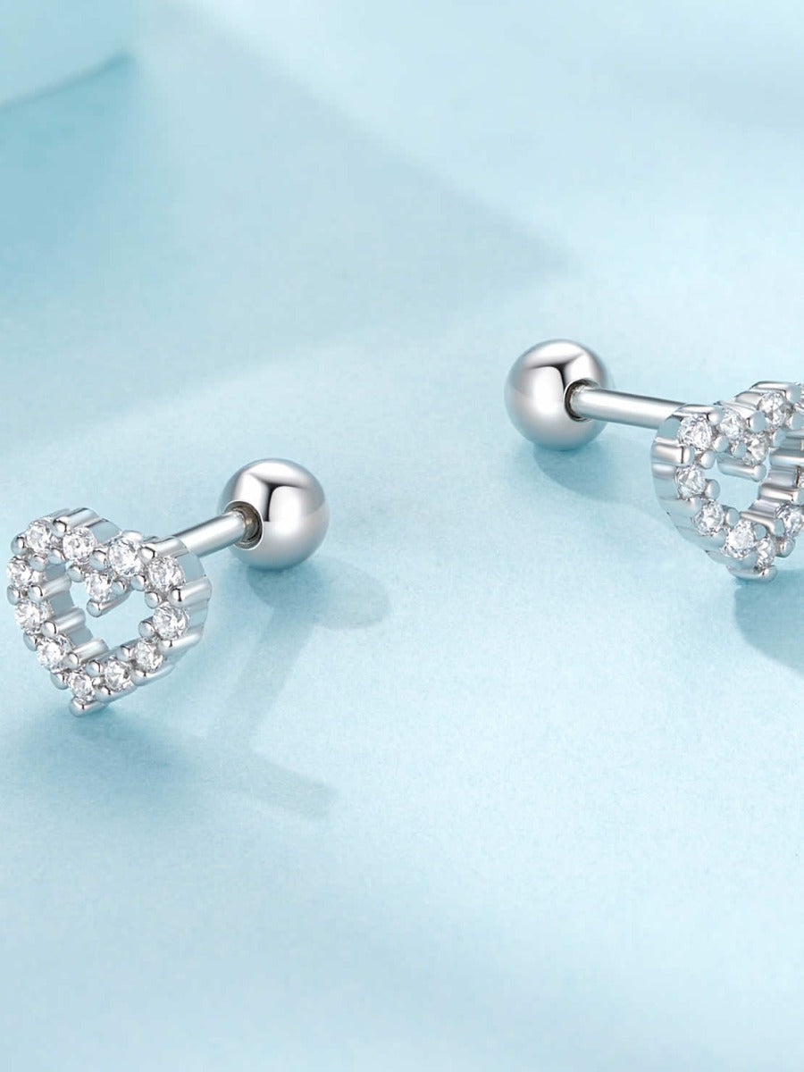 Cercei din Argint Sparkling Heartbeat