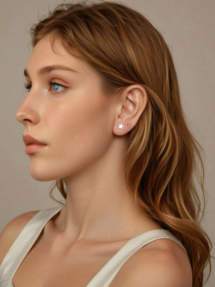 Cercei din Argint Stellar Matte