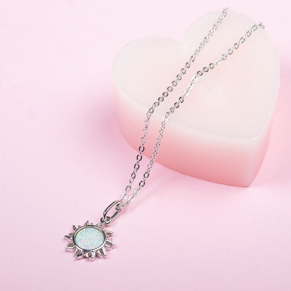 Pandantiv cu Lantisor din Argint The Sun