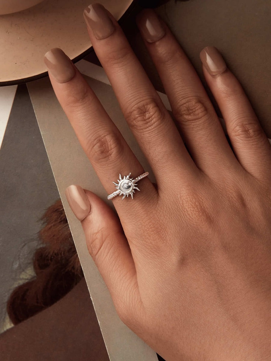 Inel din Argint Sun & Moon Harmony