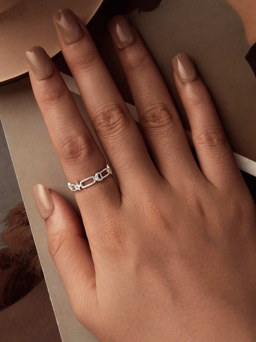 Inel din Argint Celestial Links