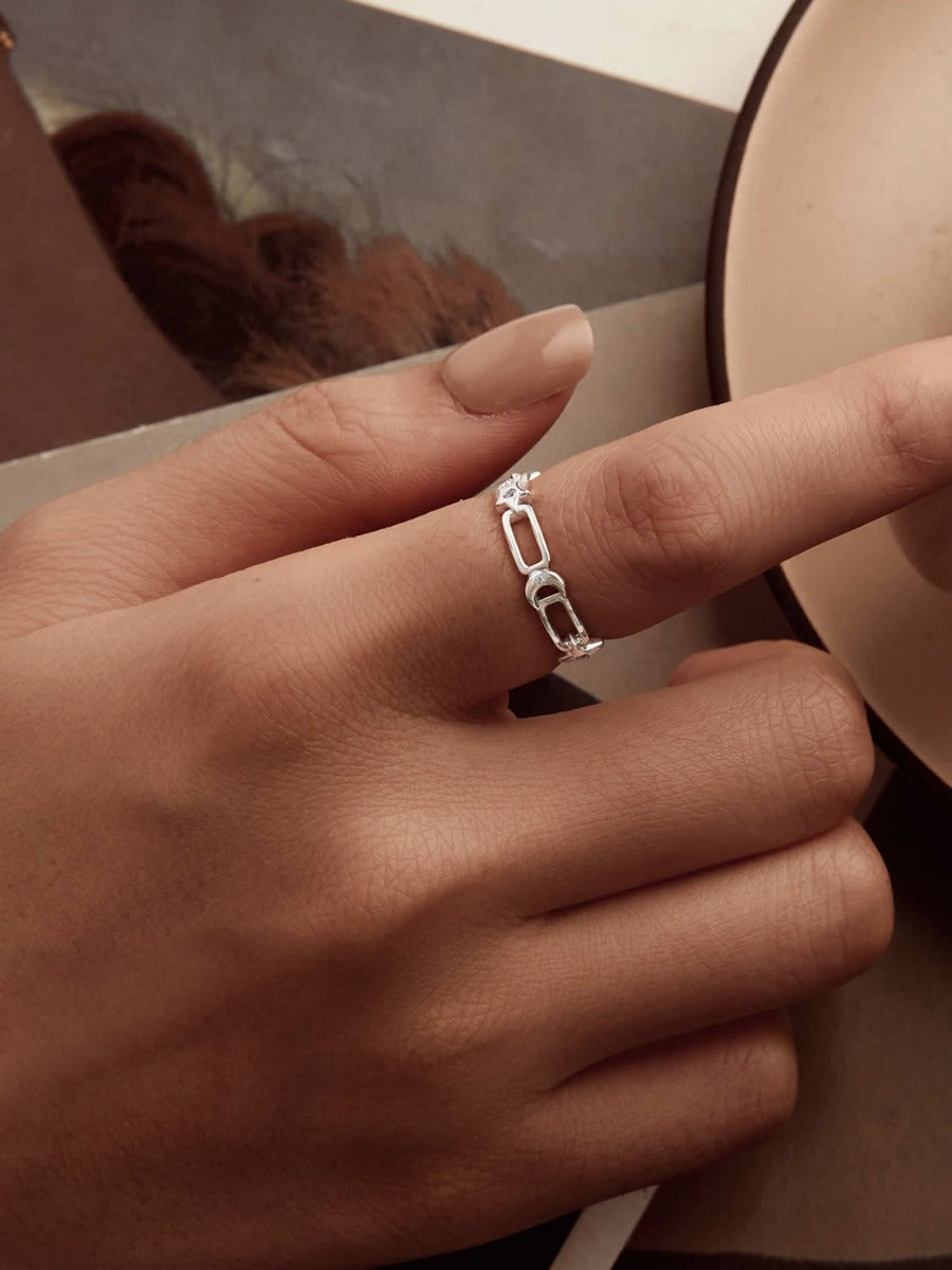 Inel din Argint Celestial Links