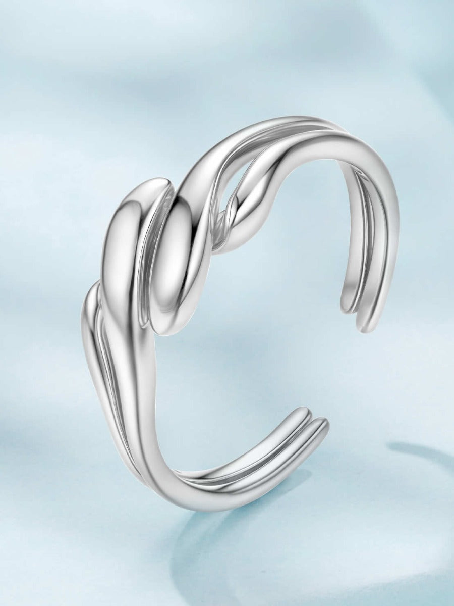 Inel din Argint Fluid Unity Silver