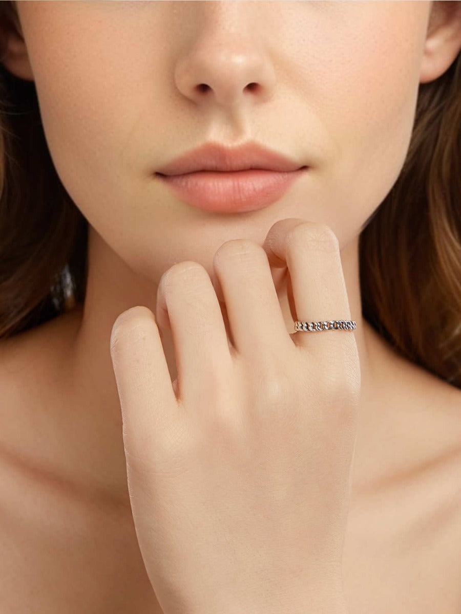 Inel din Argint Bold Link