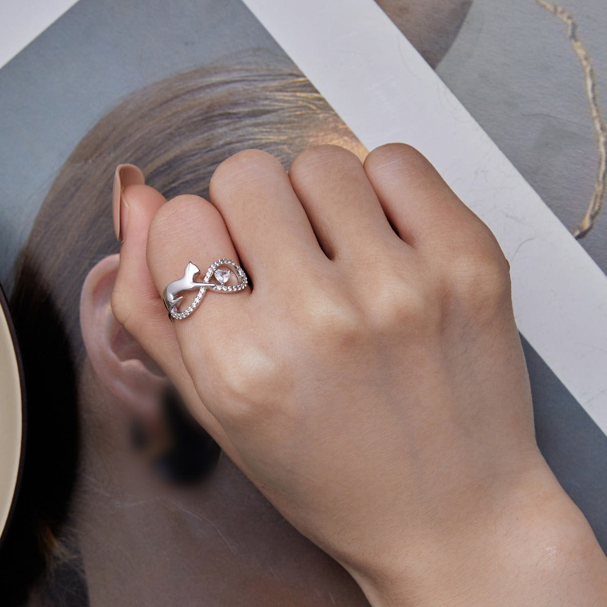 Inel din Argint Infinite Love