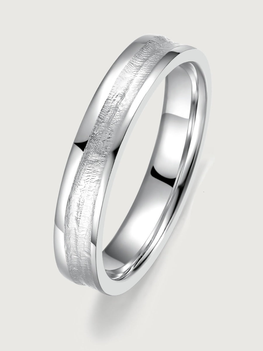 Verighetă aur 14K Subtle Harmony model masculin elegant