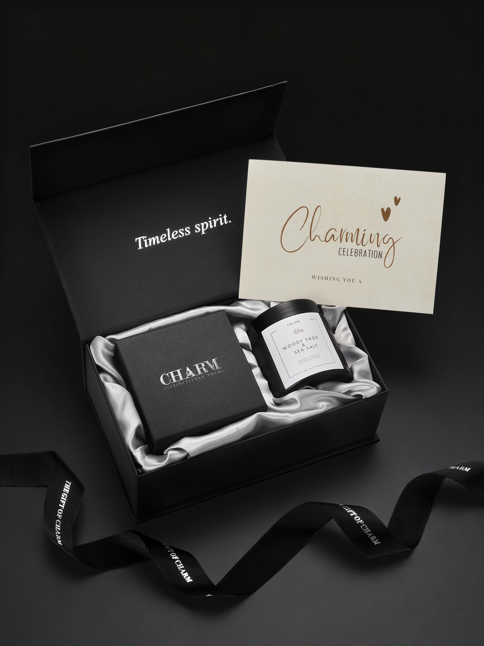 Set cadou verighete aur Charm ambalaj elegant premium